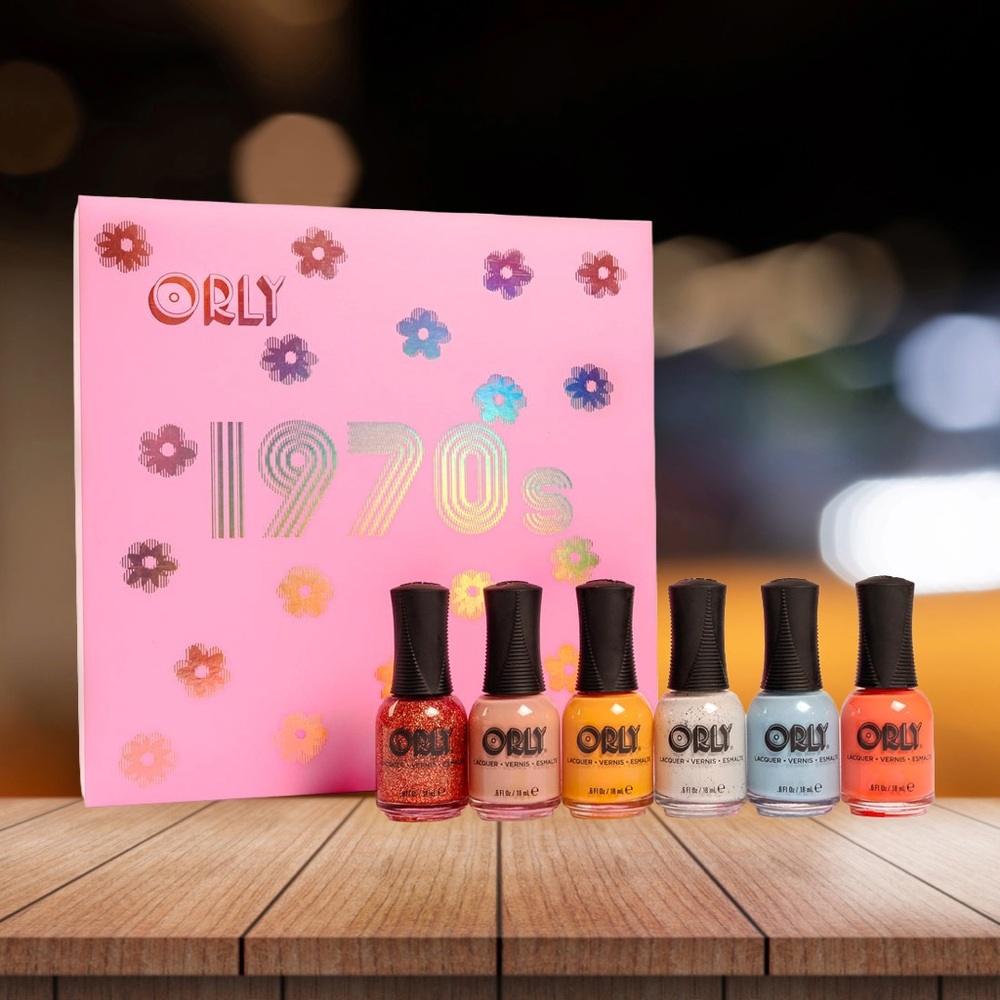 NIB! ORLY 50th Anniversary Limited Edition 1970s 6 Color Set